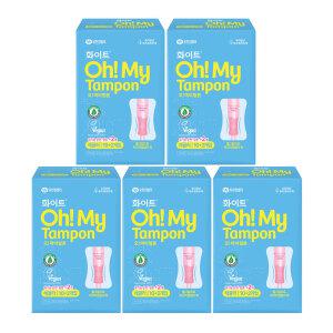유한킴벌리 화이트 오마이 탐폰 레귤러 12p x 5팩