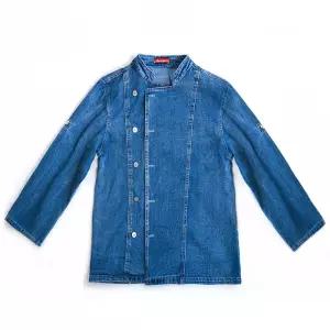 남성 여름 데님 긴팔 세트 쉐프복 작업복 조리복 주방 쉐프