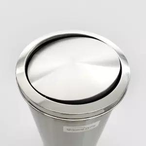 스텐 뱅뱅이 원형 휴지통 (샤틴) 30L (25x63cm) 사무실 화장실 매장