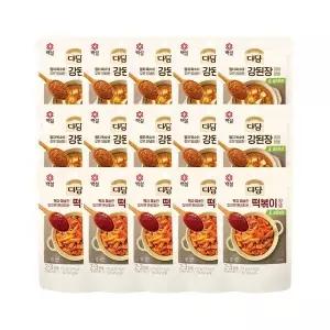 다담 강된장찌개양념 130g x10개+떡볶이양념 150g x5개