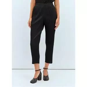 [이세이미야케 플리츠플리즈]플리츠플리세 July 줄라이 슬림 크롭 테이퍼드 팬츠 블랙 PP48 JF114 15