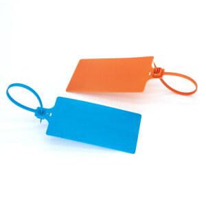 플라스틱 케이블 일회용 이름표 라벨 씰 택 식별 라벨택