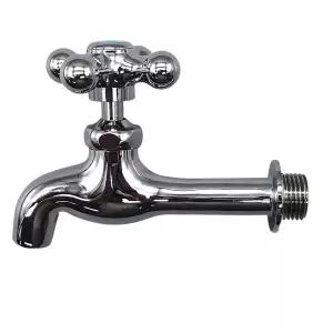 십자 긴몸통 수도꼭지 장가랑 가로 꼭지 일반 세탁기 수전 베란다 욕실 교체