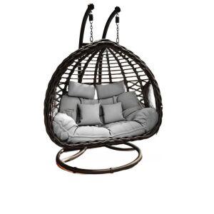 2인용 흔들의자 거실 모형 베란다 새둥지 인테리어 안락의자 휴식 흔들 더블