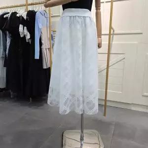 [에고이스트] 매쉬 레이스 플레어 롱 스커트 ER2JS500WH_CA