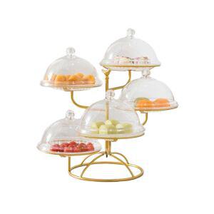 과일 접시 4단 카페 트레이 베이커리 거실 철제 식탁 디스플레이 케이크 진열대 다과 뷔페