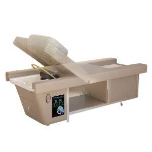 고급 마사지 샴푸대 이발소 침대 헤어샵 의자 안마 관리 전동 미용실 족욕