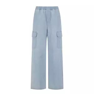 [롯데백화점]폴햄 여성 쿨링 밴딩 카고 와이드 데님 팬츠 PHF2DP2060