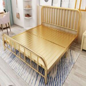철제 프레임 모텔 접이식 침대프레임 원룸 침실 받침대 스크럽 싱글 간이 배송 슈퍼 공주