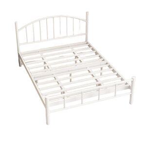 철제 침대 프레임 슈퍼 조립식 퀸 깔판 싱글 접이식 높은 철제침대 북유럽 고시원