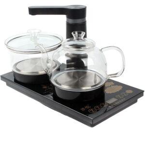 자동급수 티포트 다도 온도 온수 테이블 가정용 차탕기 보온포트 티팟 검정 커피