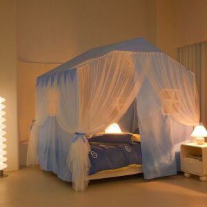 공주 캐노피 침대 방꾸미기 커튼 가림막 침실 레이스 인테리어 공주캐노피침대 천장 커텐