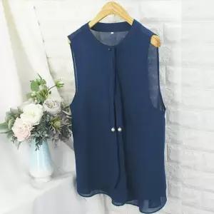 bob_진주 이중쉬폰 VT VOT여름조끼 쉬폰조끼 박스조끼 빅사이즈 엄마옷