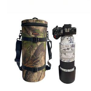망원렌즈 파우치 케이스 백팩 렌즈 본체 배낭 장비 보호 수납 촬영 여행 휴대용 대포 호환