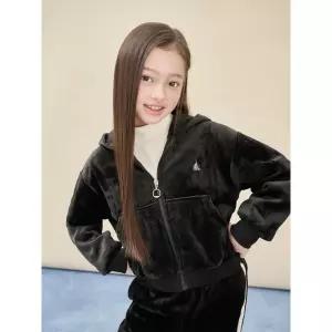 [BEANPOLE KIDS] 여아 골벨로아 집업&와이드 팬츠 상하 세트  블랙 (BI5941G045) (BI5941G045)