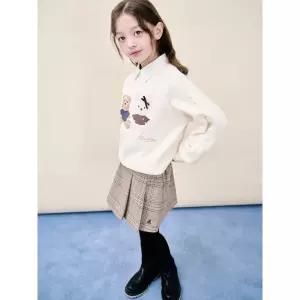 [BEANPOLE KIDS] 여아 럭키 애니멀즈 그래픽 포인트 스웨트 셔츠  아이보리 (BI5X41G020) (BI5X41G020)
