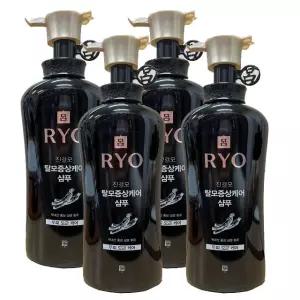 려 진결모 탈모증상케어 두피모근케어 한방 샴푸 490ml x 4개