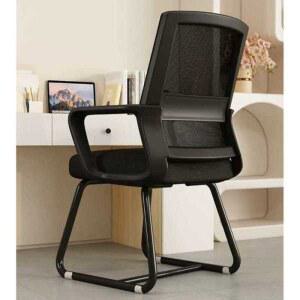 바퀴없는 수험생 의자 실 집중 VIBECONNECT 프레임 그레이 가죽 공무 목받침