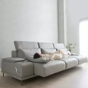 [MD선정 BEST] 알토 4인 전동 슬라이딩 좌방석 확장형 모션소파 고급형 소파전체 천연면피소가죽