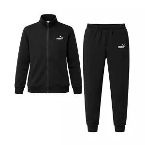 [푸마] 에센셜 스웨트 트랙수트 남성 플리스 기모 트레이닝 세트 운동복 런닝복 블랙 688175-01
