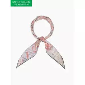 [베네통]실크 야자수 삼각 스카프 BCMF03511_P415434562