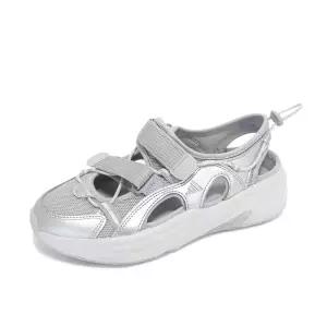 아디다스 오즈웨이브 여성 남성 공용 샌들 슬리퍼 그레이실버 JS4580