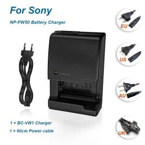 소니 A6000 A7R2 NP-FW50 리튬 배터리용 BC-VW1 카메라 충전기