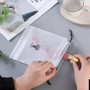 고양이 방수 파우치 옷 M12177 투명 신발 대 화장품 반투명파우치 사각파우치 선물포장지 양말파우치