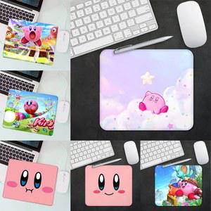 게이밍 마우스 패드 XS 소형 마우스 패드, PC 게이머 데스크탑용 귀여운 애니메이션 핑크 커비 장식, 사무실 마우스 매트, 데스크 매트 러그