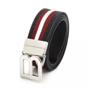 [발리] B 로고 양면 벨트 블랙레드 149529281