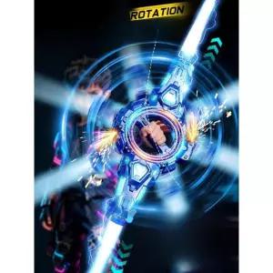 회전 광선검 화염도 더블 블레이드 LED 장난감칼 어린이 선물