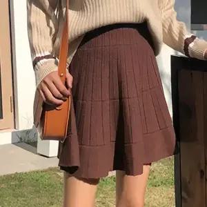 어나더블 슬림핏 하이웨스트 니트 스커트