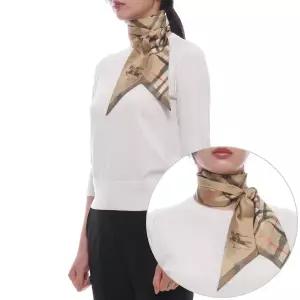 [롯데백화점]버버리 26SS 여성 체크 실크 스카프 8119960 SAND 26S