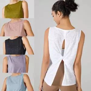 (청복유한)루즈핏속건요가나시 GR99YP36 요가복 상의 애슬레저