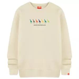 [당일발송/빅사이즈] 기린나열 오버핏 맨투맨 티셔츠 커플 긴팔 빅사이즈 남녀공용 SMD_0020 (4Color)