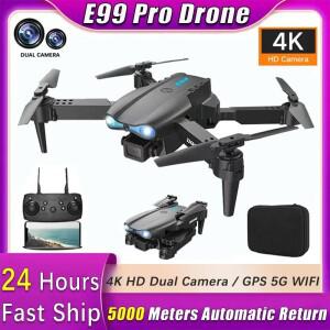 드론 입문용 미니 어린이 촬영 무인기 나비 전문가용 전투기 헬리콥터 4K 듀얼 카메라, 와이파이, 광학 흐