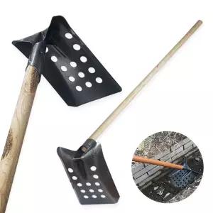 도랑삽(소)헤드+29파이 나무자루 세트 (배수로 하수구 청소 구멍 삽)