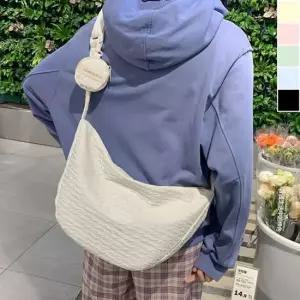 패브릭 물결 크로스백 1P 데일리 포켓 캐주얼 가방 패브릭크로스백 데일리백 물결크로스백