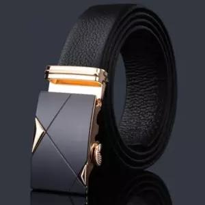 위너맨 자동버클 소가죽 벨트 M1 골드) 남성허리띠 남성벨트 가죽벨트 소가죽벨트