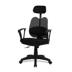 엔젤 DW 고급대요추헤더형 블랙바디 의자 12colors