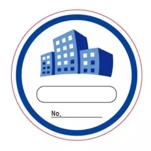 PVC 아파트주차스티커 주차증 100매 주문제작 빌딩 맞춤형 오피스텔 빌라