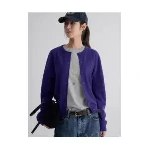 매장정품 8SECONDS 에잇세컨즈 울100 카디건 바이올렛 35615AWM1S 1193771