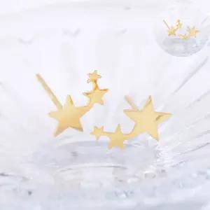 14K귀걸이 GOLD 별무리 스타 일자침 데일리 금 귀걸이 14K