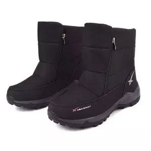 남자방한화 생활방수 다용도 겨울 남성 미들부츠 털내피 방한화