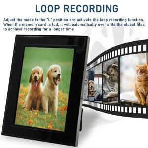 숨겨진 스파이 기능 1080P FHD 필요 유모 감시 감지 없음 카메라 가정용 프레임 카메라 포함 WIFI 오디오 모션 사진