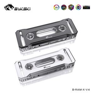 Bykski 컴퓨터 RAM 메모리 워터 블럭 지원 24 채널 쿨러 검정색 은색 B-RAM-X-V4