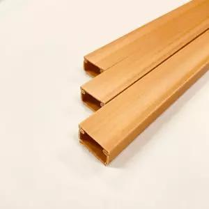 사각 우드색 전선몰딩 3호 인테리어몰딩 쫄대 pvc 전선몰드 선정리