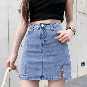 CWBS8322 속바지 데님 미니 스커트 치마바지 청치마 데님스커트