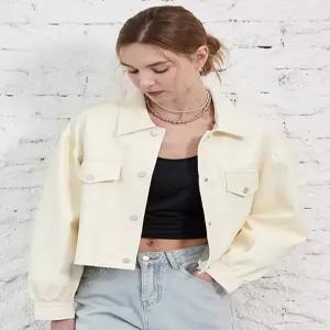 셔링 소매 레더 자켓(LG61D3JK502X)