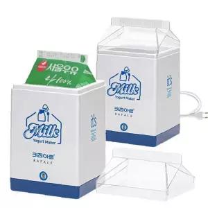 우유팩 모양 발효 용기 요구르트 제조 기계 유산균 배양 가정용 주방 간식 제조